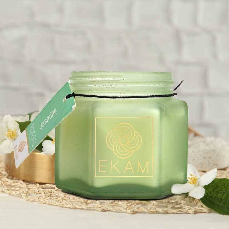 Jasmine Hexa Jar Scented Candle