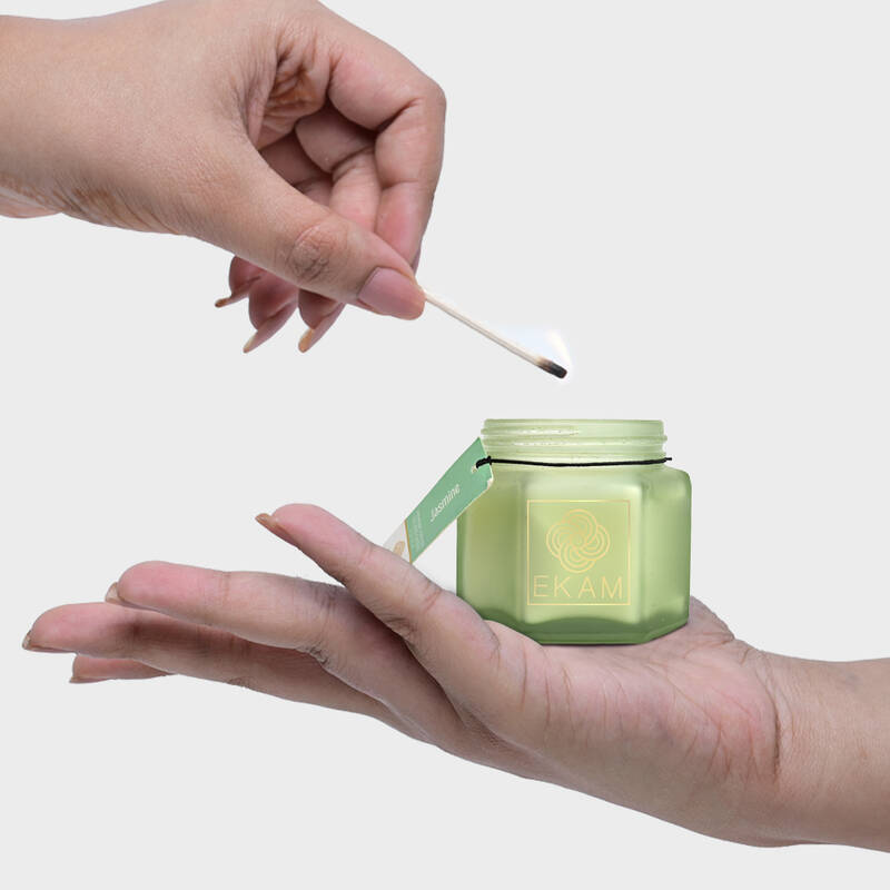 Jasmine Hexa Jar Scented Candle