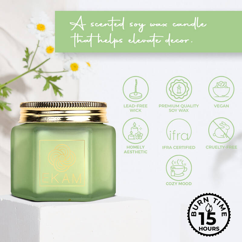 Jasmine Hexa Jar Scented Candle