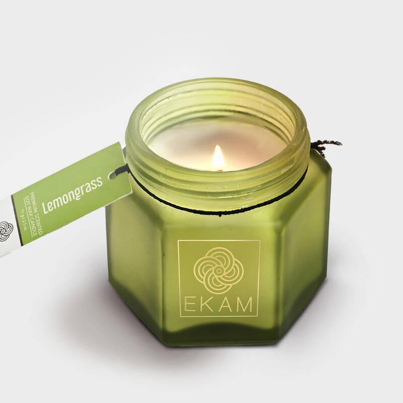 Lemongrass Hexa Jar Scented Candle