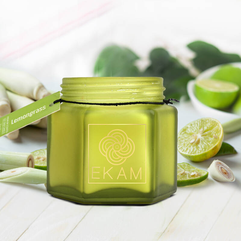 Lemongrass Hexa Jar Scented Candle