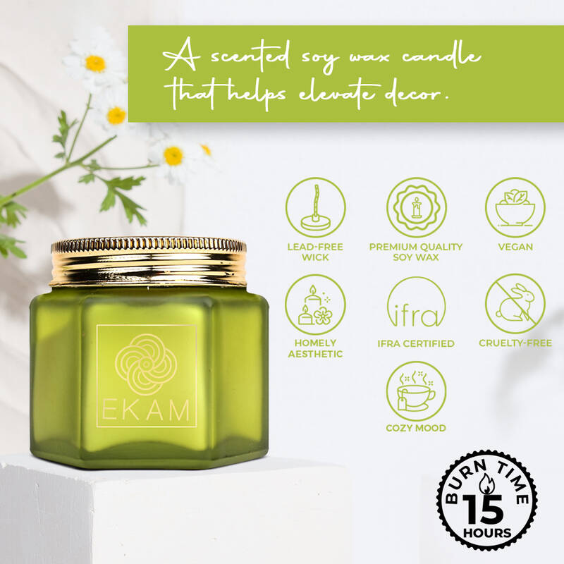 Lemongrass Hexa Jar Scented Candle