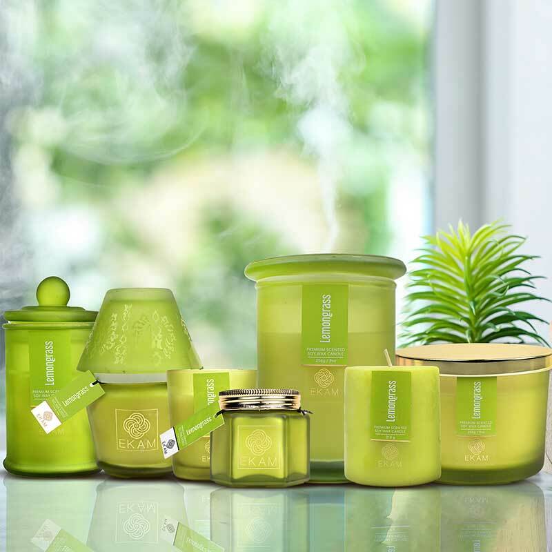 Lemongrass Hexa Jar Scented Candle