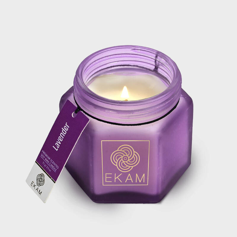 Lavender Hexa Jar Scented Candle
