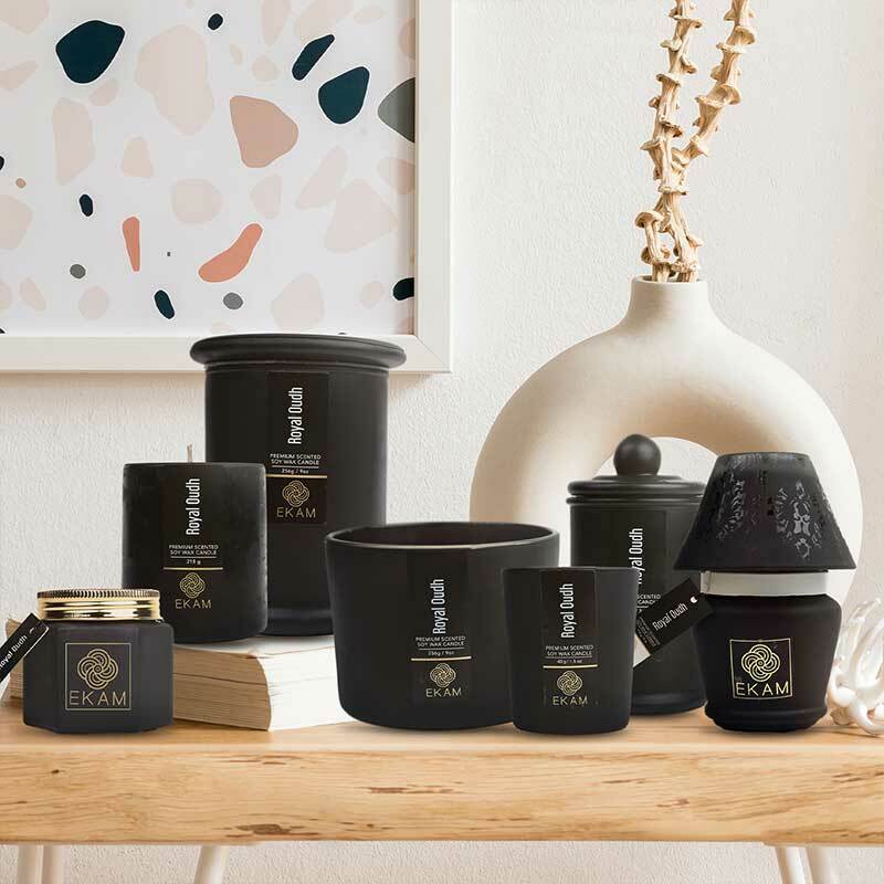 Royal Oudh Hexa Jar Scented Candle