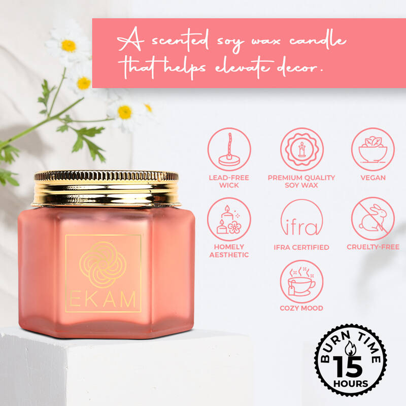 Strawberry Hexa Jar Scented Candle