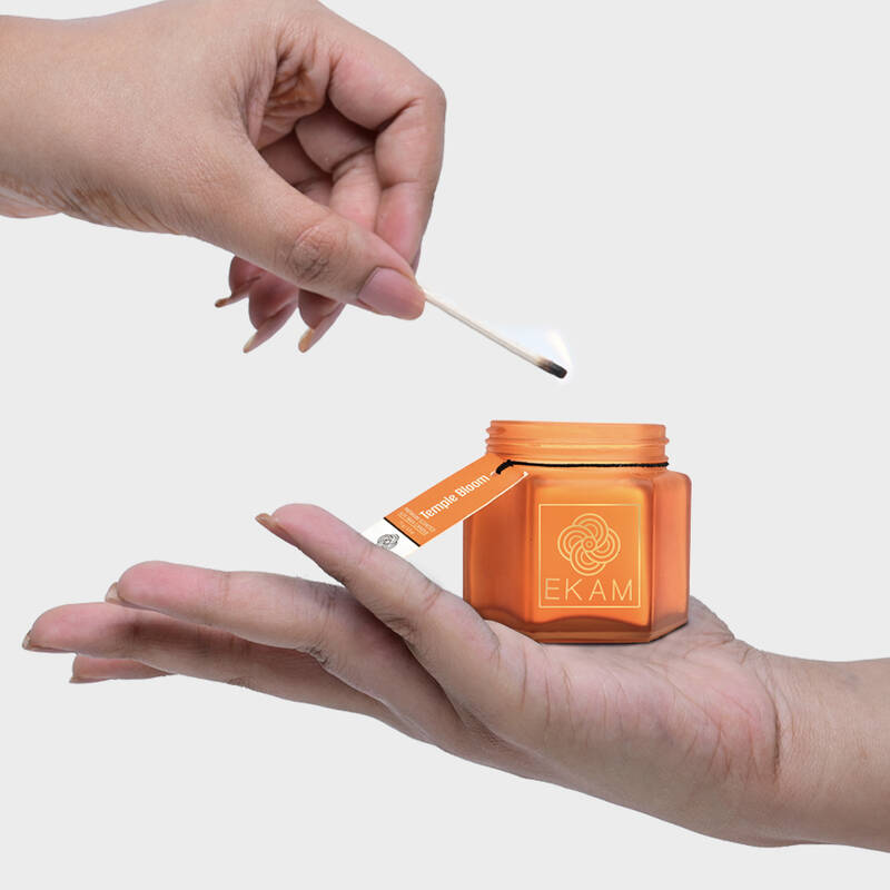 Temple Bloom Hexa Jar Scented Candle