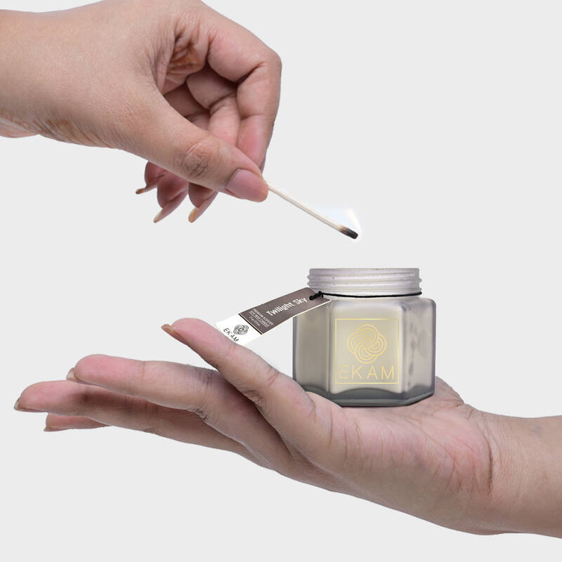 Twilight Sky Hexa Jar Scented Candle