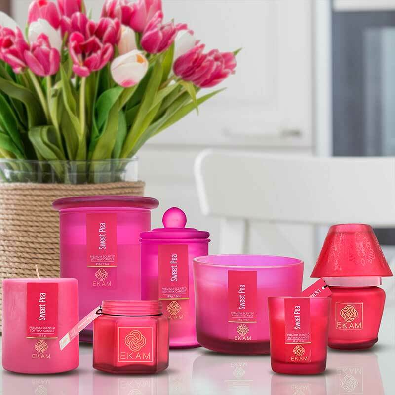 Sweet Pea Lampshade Scented Candle