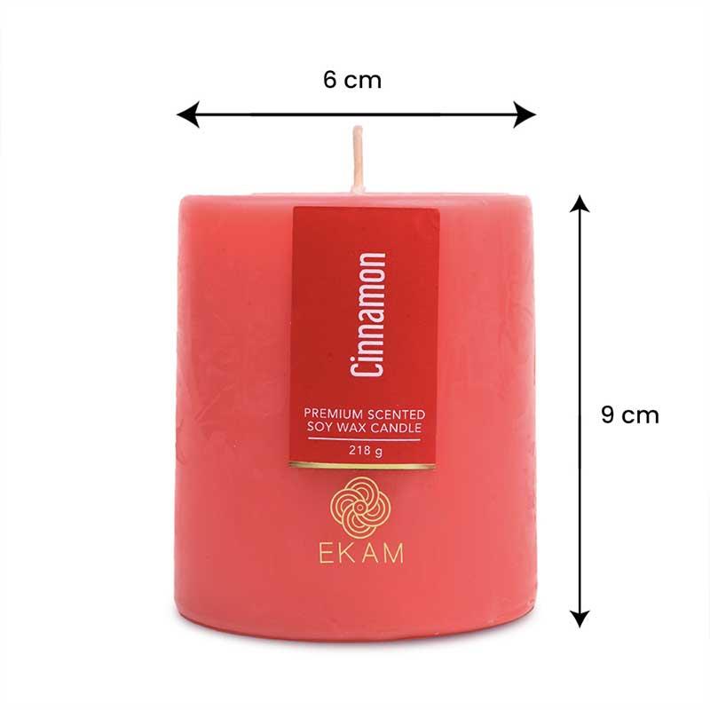 Cinnamon Pillar Scented Candle