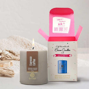 Espresso Coffee Pillar Scented Candle