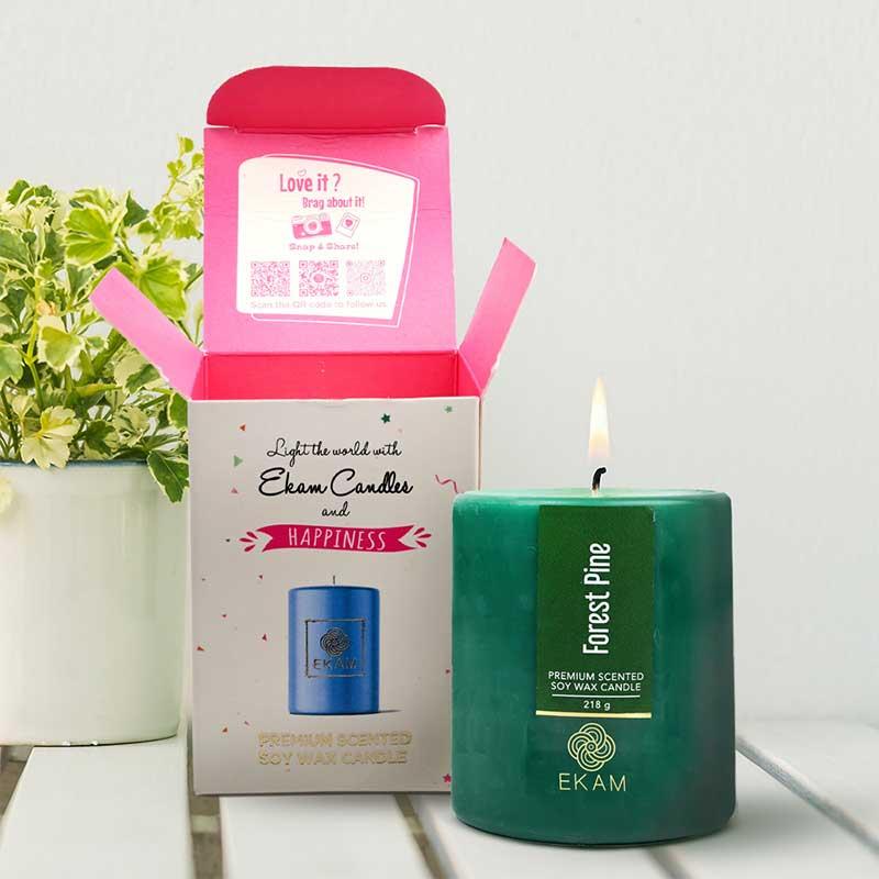 Forest Pine Pillar Scented Candle