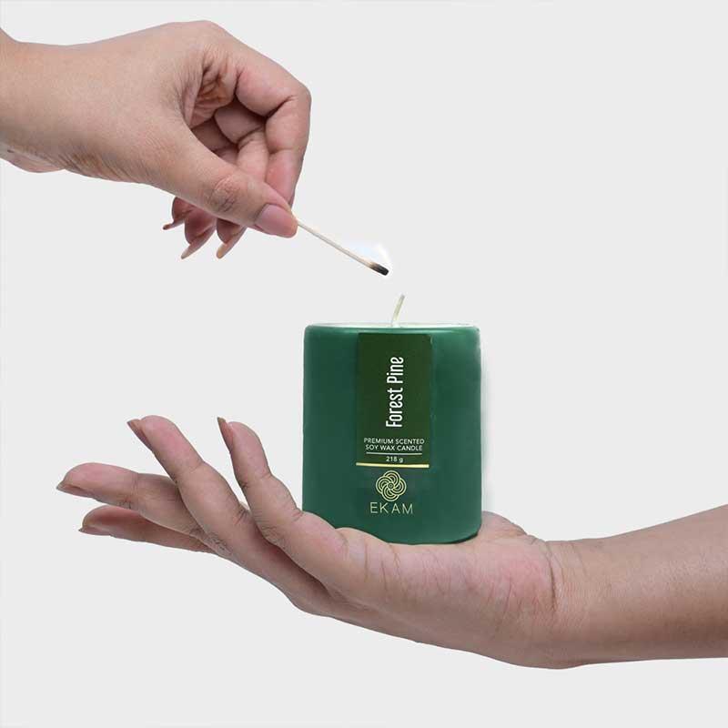 Forest Pine Pillar Scented Candle