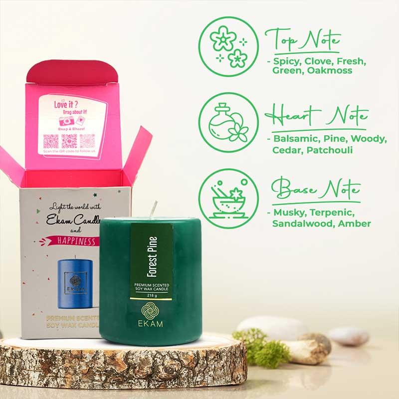 Forest Pine Pillar Scented Candle