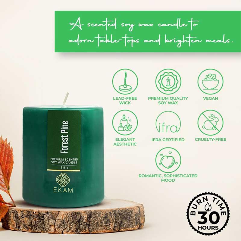 Forest Pine Pillar Scented Candle