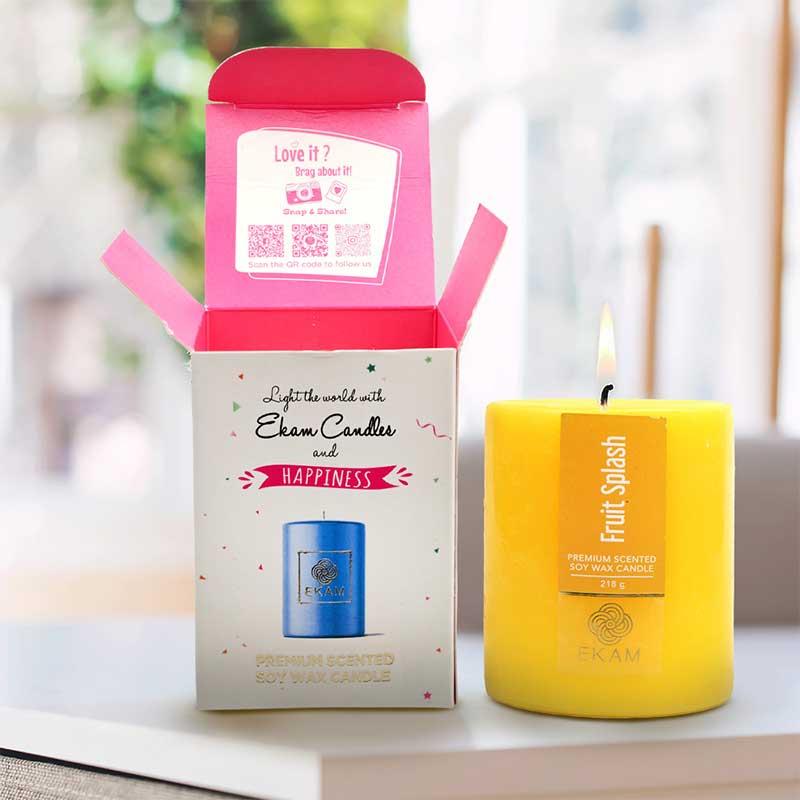 Fruit Splash Pillar Scented Candle