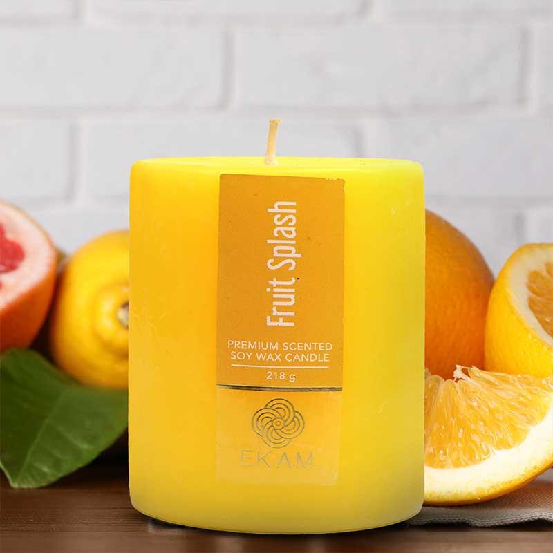 Fruit Splash Pillar Scented Candle