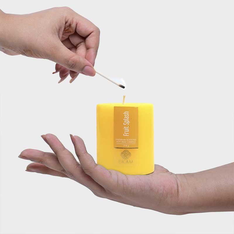 Fruit Splash Pillar Scented Candle