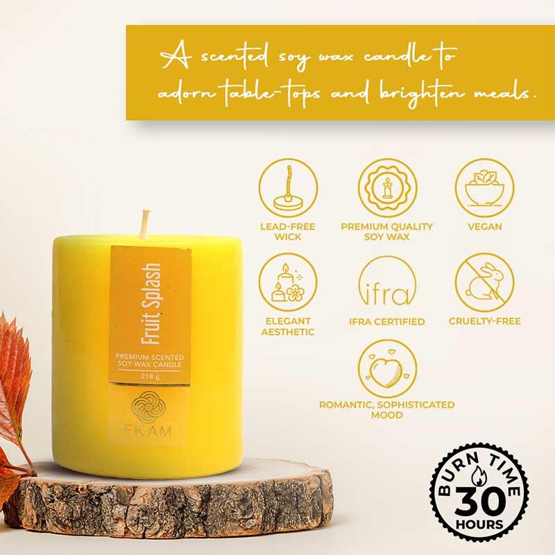 Fruit Splash Pillar Scented Candle
