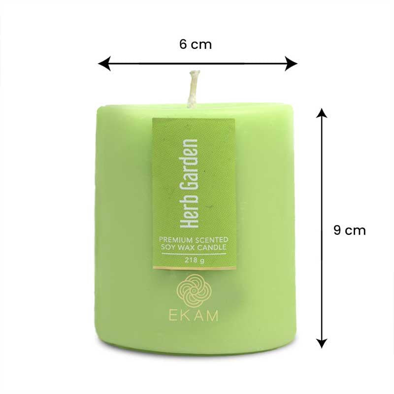 Herb Garden Pillar Scented Candle
