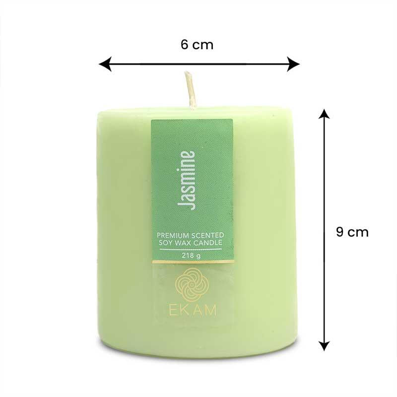 Jasmine Pillar Scented Candle