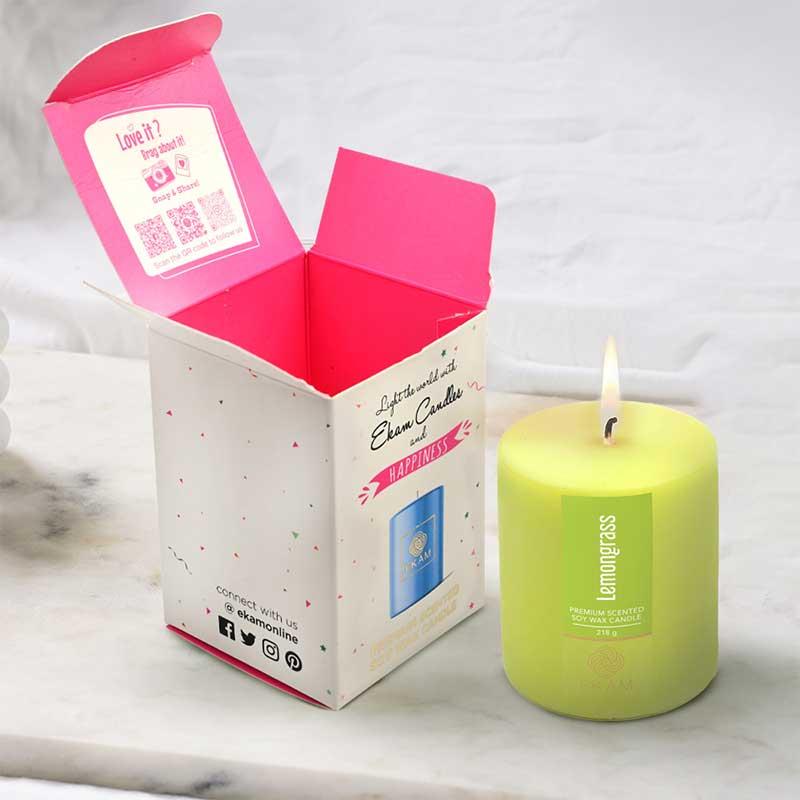 Lemongrass Pillar Scented Candle