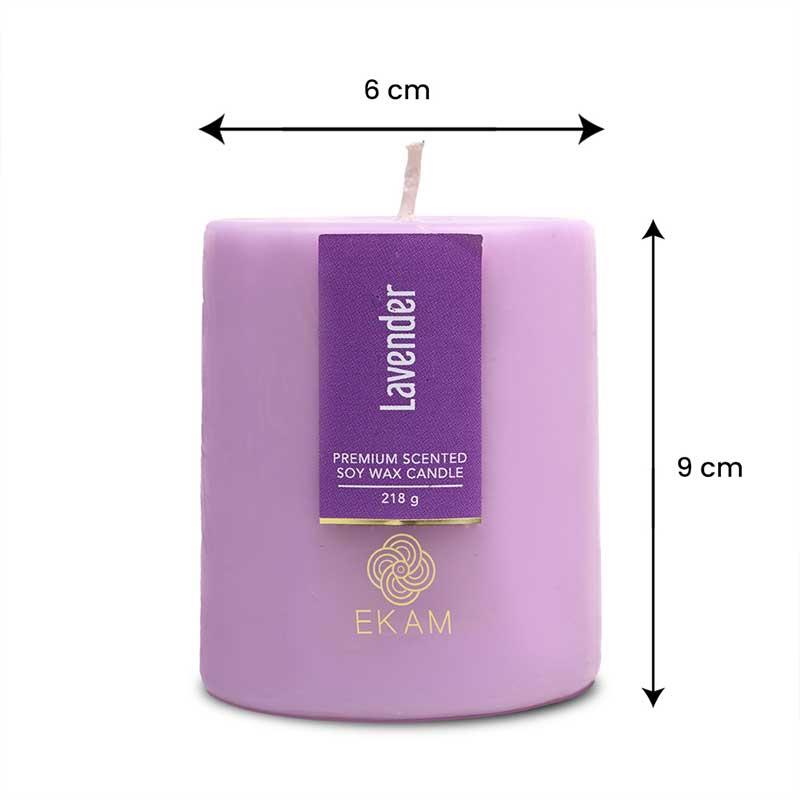 Lavender Pillar Scented Candle