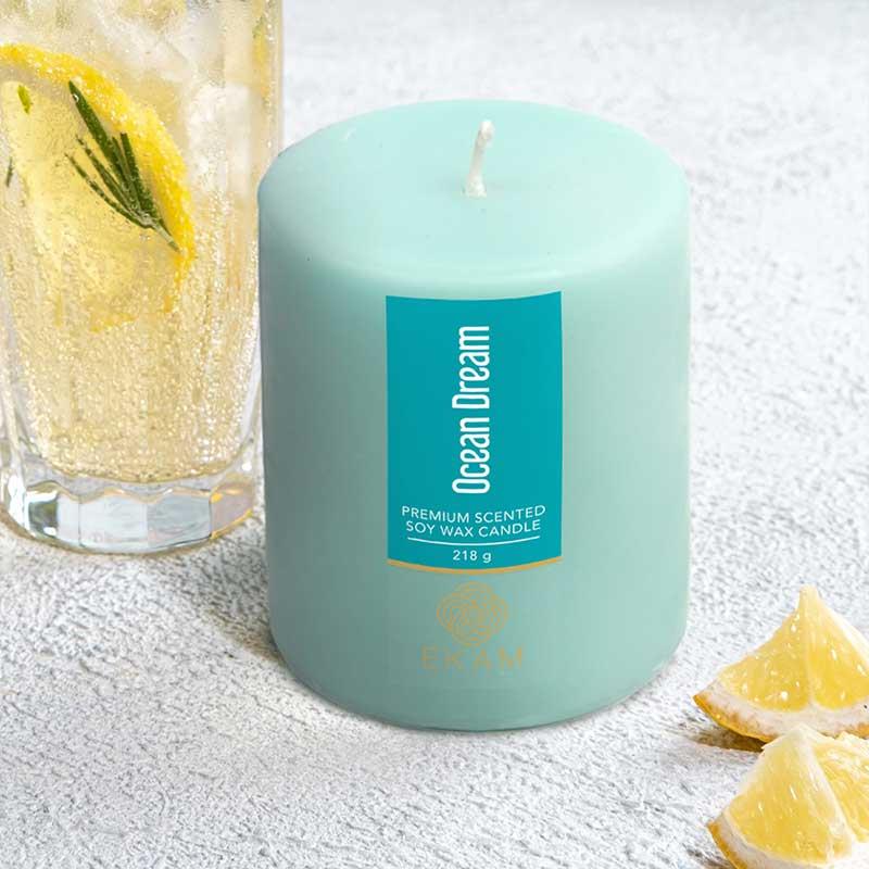 Ocean Dream Pillar Scented Candle