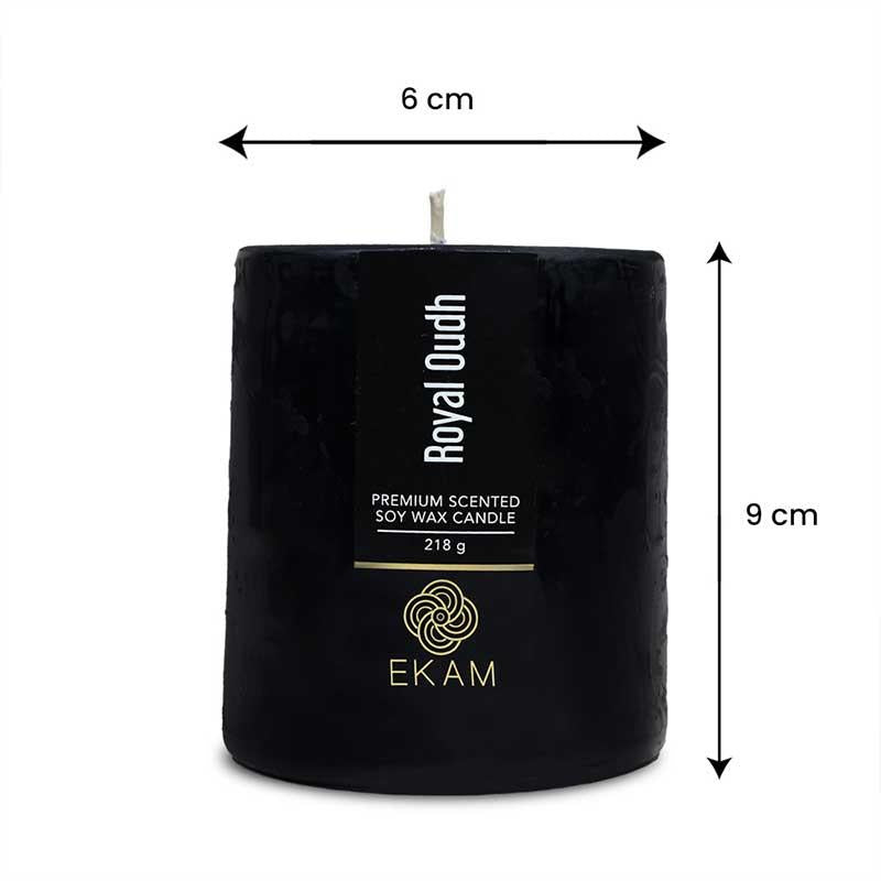 Royal Oudh Pillar Scented Candle