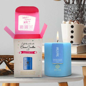 Sea & Sun Pillar Scented Candle