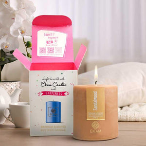 Sandalwood Pillar Scented Candle