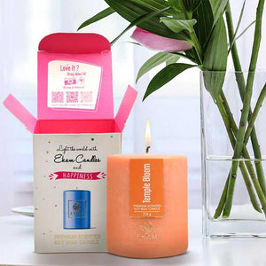 Temple Bloom Pillar Scented Candle