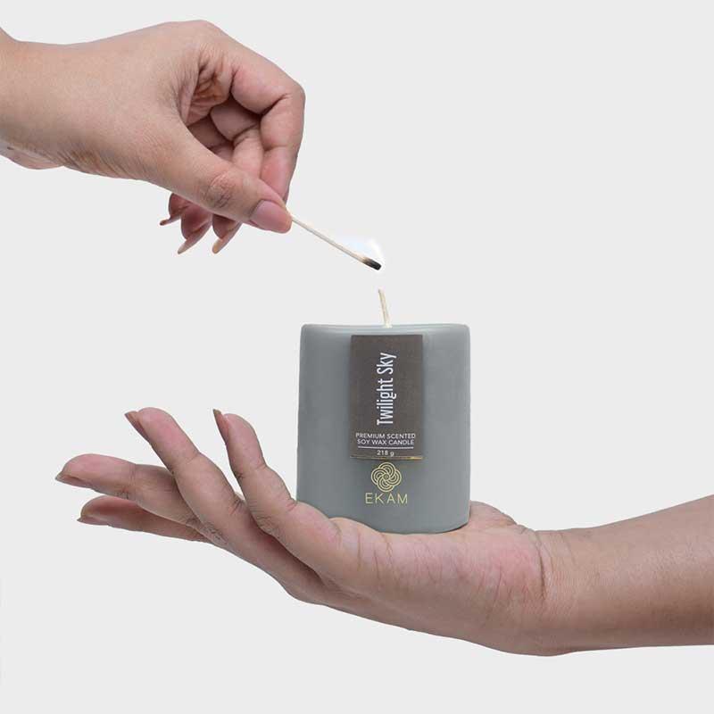 Twilight Sky Pillar Scented Candle