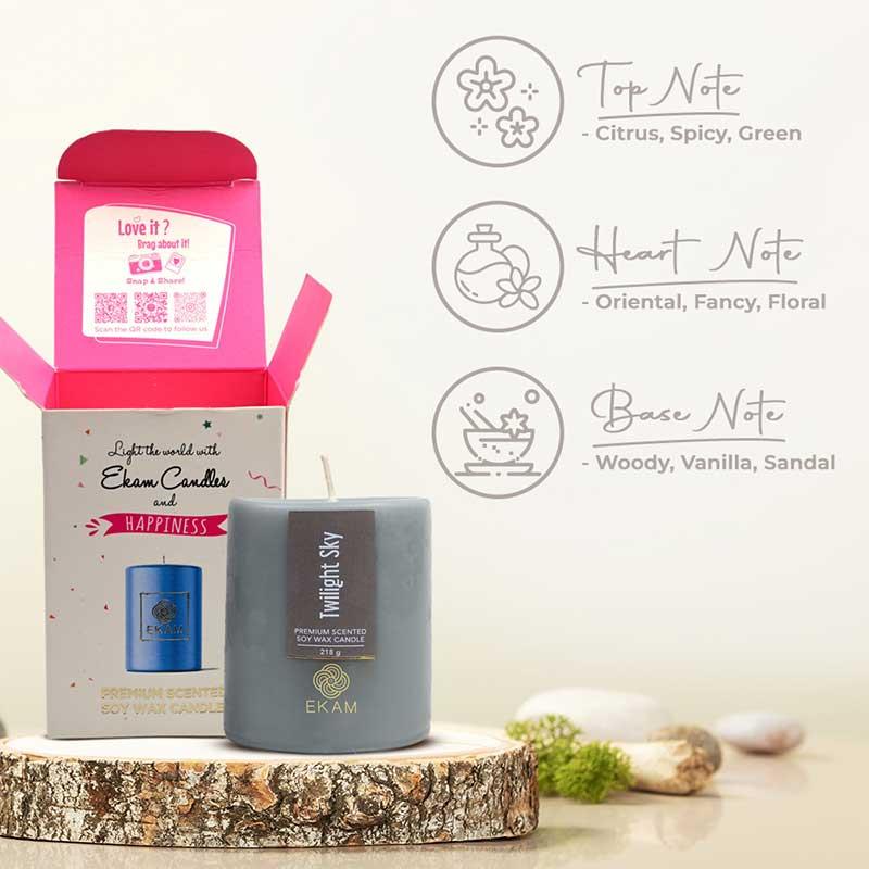 Twilight Sky Pillar Scented Candle