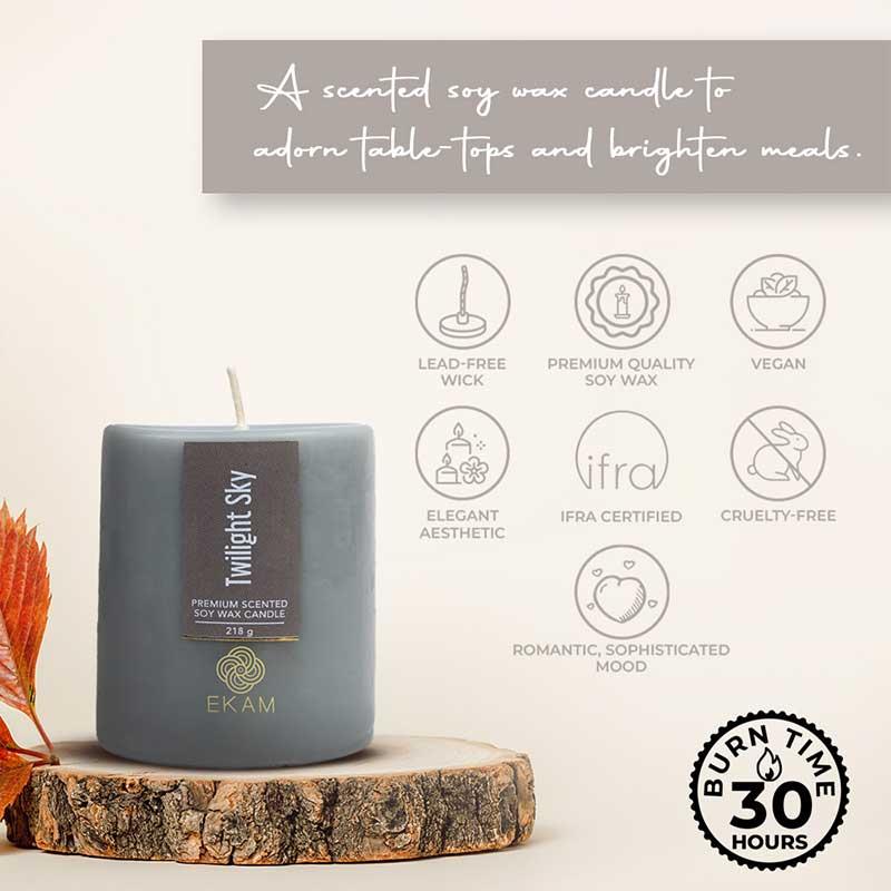 Twilight Sky Pillar Scented Candle