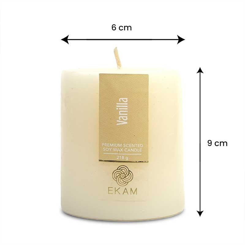 Vanilla Pillar Scented Candle