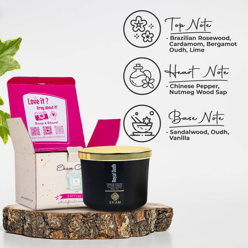 Royal Oudh 3 Wick Scented Candle