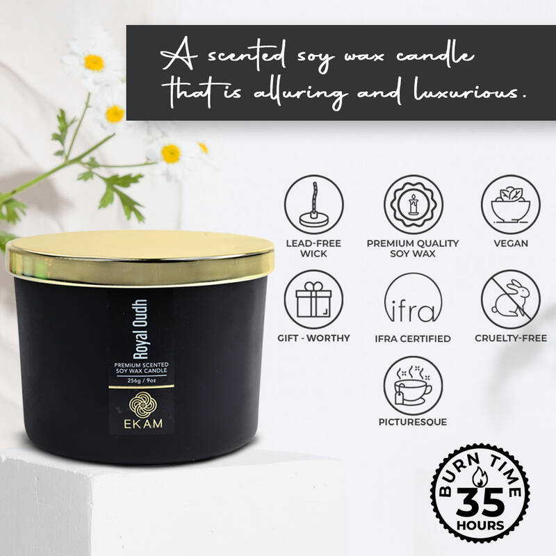 Royal Oudh 3 Wick Scented Candle