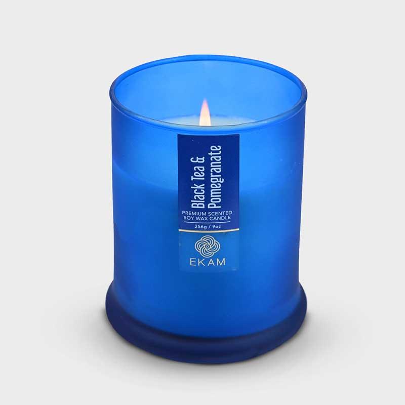 Black Tea & Pomegranate Ring Jar Scented Candle