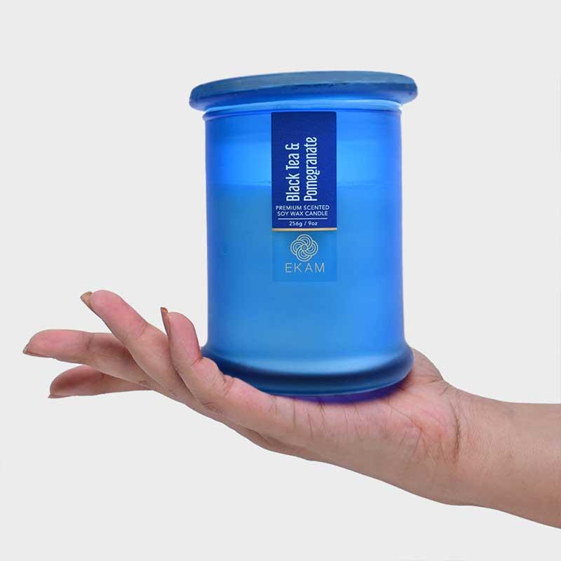 Black Tea & Pomegranate Ring Jar Scented Candle