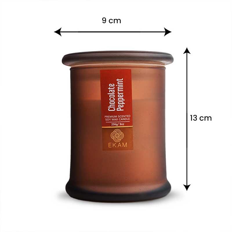 Chocolate Peppermint Ring Jar Scented Candle