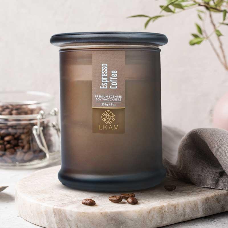 Espresso Coffee Ring Jar Scented Candle