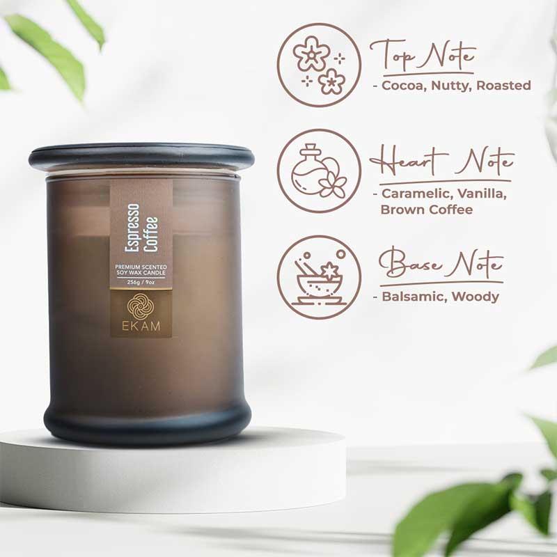 Espresso Coffee Ring Jar Scented Candle