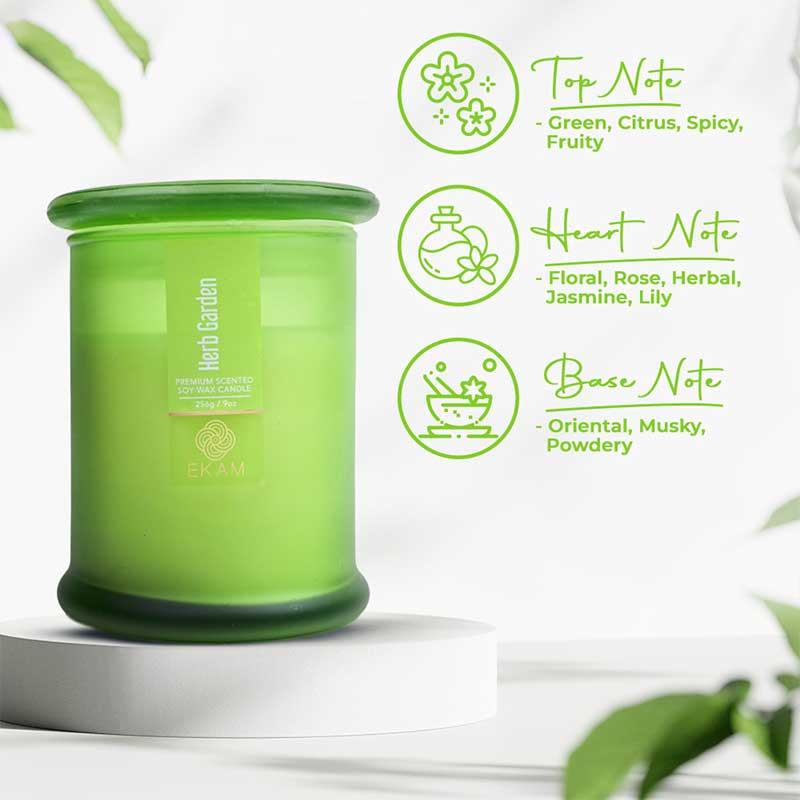 Herb Garden Ring Jar Scented Candle