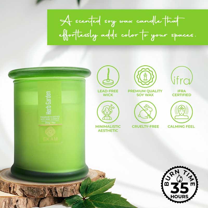 Herb Garden Ring Jar Scented Candle