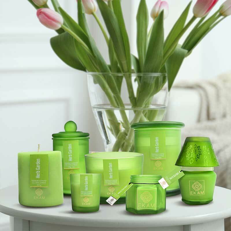 Herb Garden Ring Jar Scented Candle