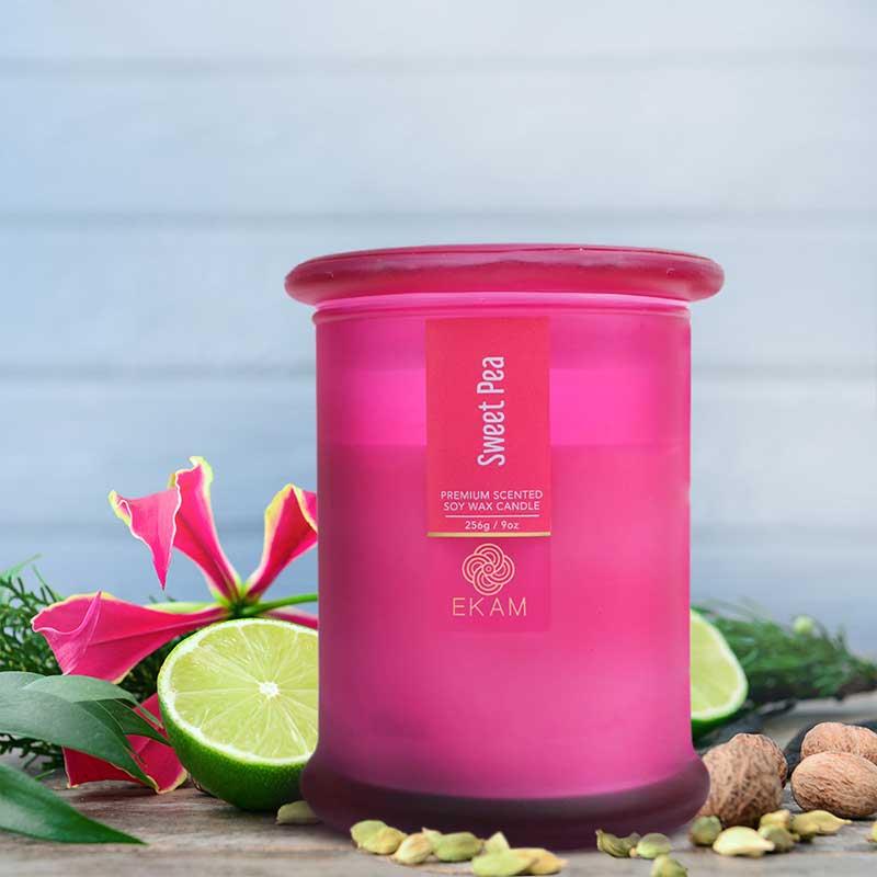 Sweet Pea Ring Jar Scented Candle