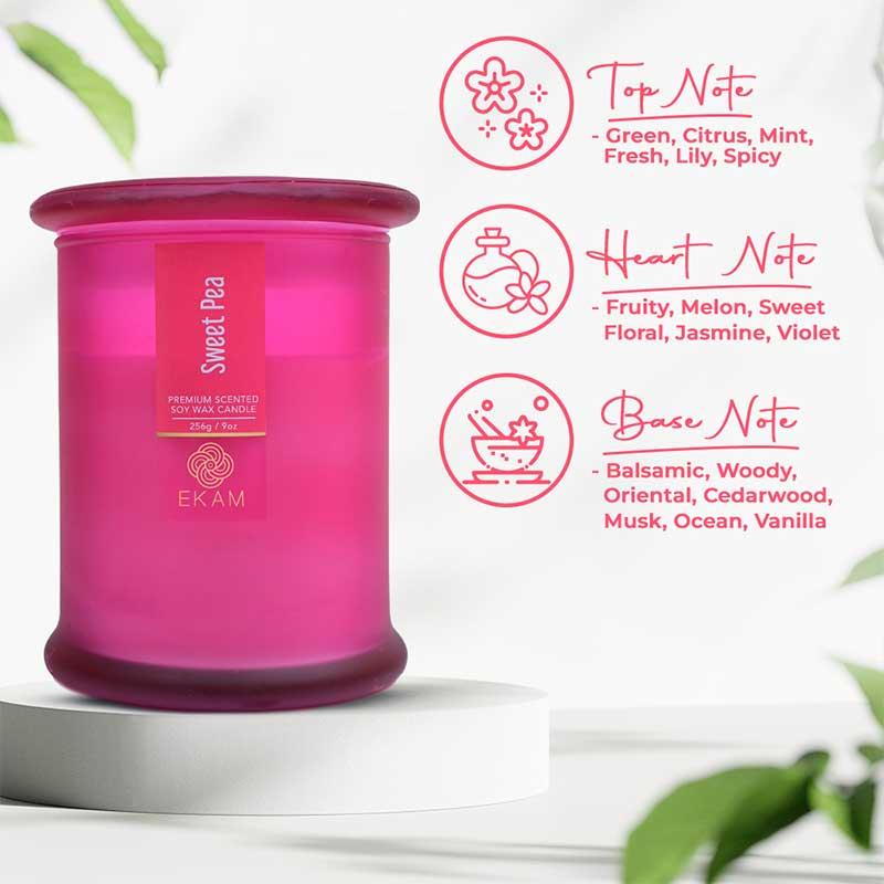 Sweet Pea Ring Jar Scented Candle