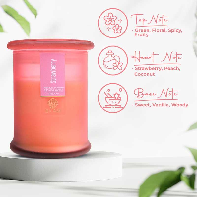 Strawberry Ring Jar Scented Candle