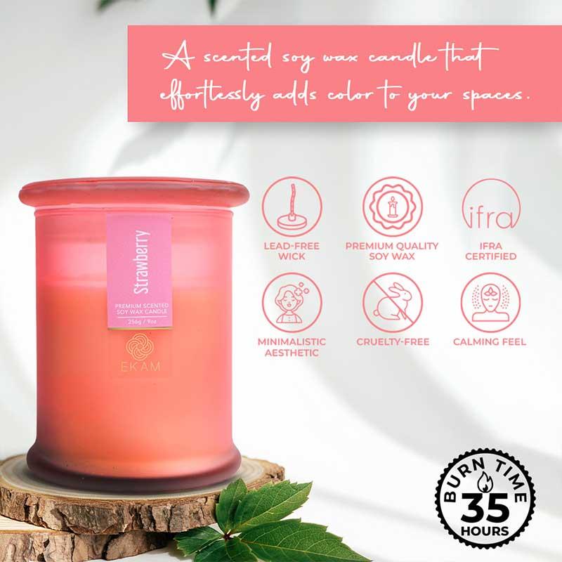 Strawberry Ring Jar Scented Candle